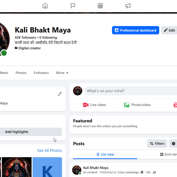 42k Follower Page | 1.2M Views | No Issue