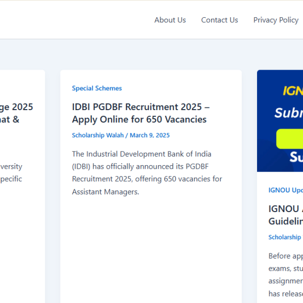 Scholarshipwalah.online | Pin Verify | Ad Manager Not Used