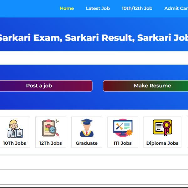 Sarkari-exam.org | Organic Website | Ad Manager Not Use