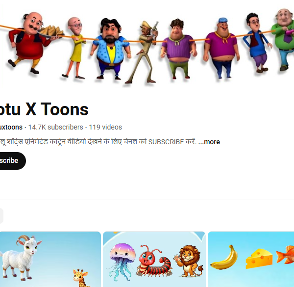 14k+ Subscriber Monetised Cartoon Channle | Usa Audience