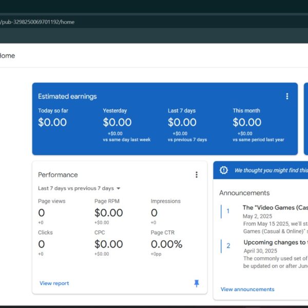 Pin Verify Indian Dashboard | 19$ Balance | Adsence Without Site