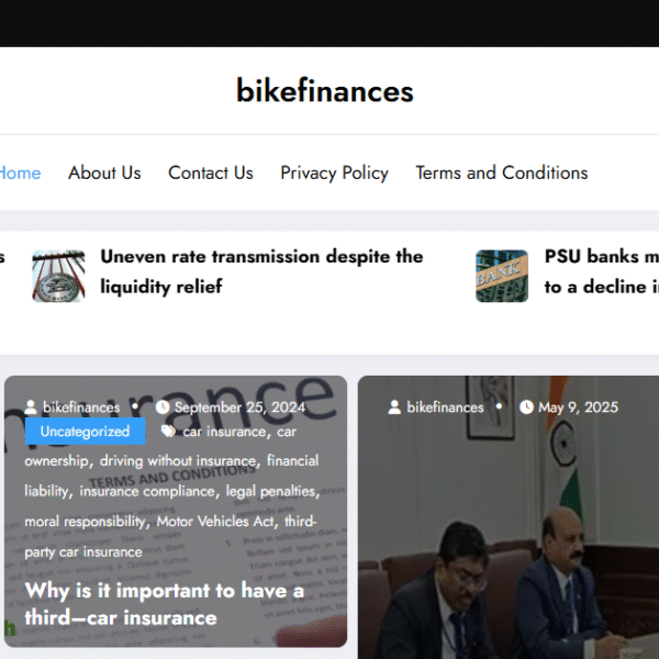 Bikefinances.com | Finance Niche | Ad Manager Not Use
