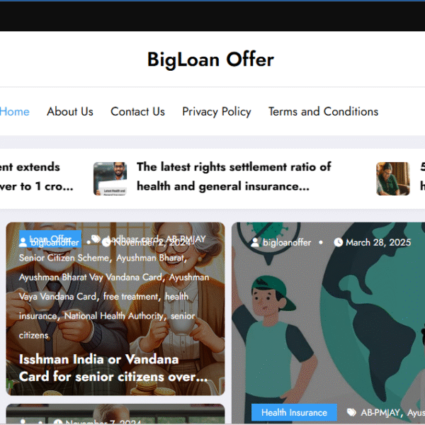 Bigloanoffer.com | Unique Contain | Ad Manager Not Use