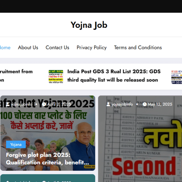 Yojnajobinfo.com | Geniun Blogging | Ad Manager Not Use