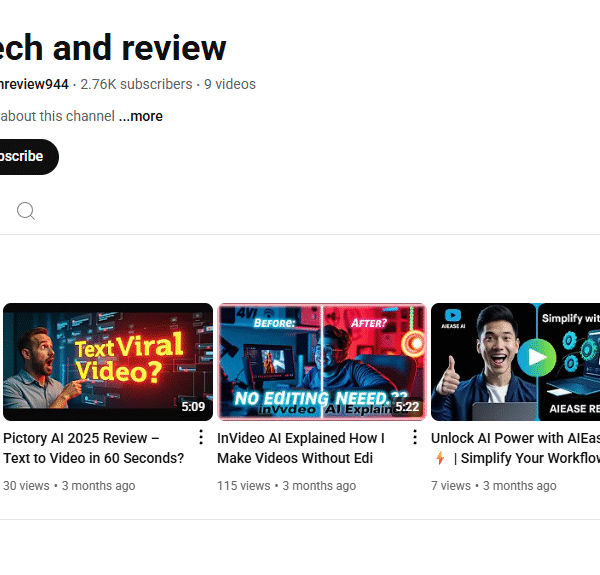 2k+ Subscriber Monetised Channle | Tech Niche | 3 Year Old