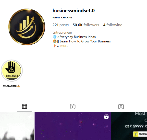 50k+ Followers | Business Niche | Indian Audience | Status Green