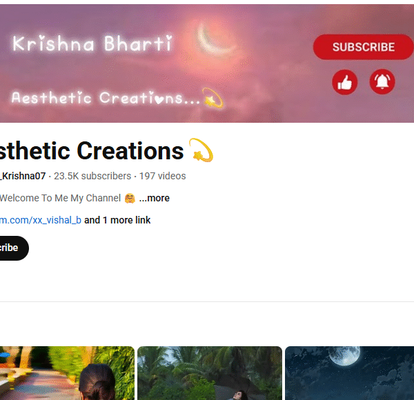 23k+ Subscriber Non-Monetised Channle | 8 Lakh+ Monthly View | 1 Year Old