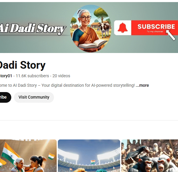 11k+ Subscriber Non-Monetised Channle | 650K+ Monthly View | 5 Month Old