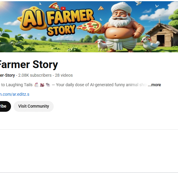 2k+ Subscriber Non-Monetised Channle | 93K+ Monthly View | Age 2 Month