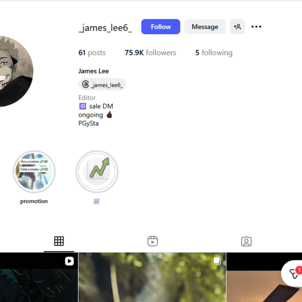 6M+ Monthly View Instagram | 74k+Follower | Movie Niche