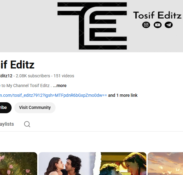 2k+ Subscriber Non-Monetised Channle | Age 1.5 Year | No Strike