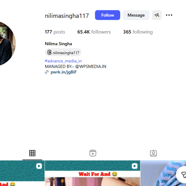 65k+ Follower Instagram | Entertainment Niche | 300k+ Monthly View