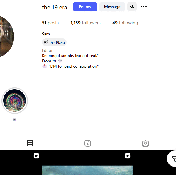 1k+ Follower Instagram | 700k+ Monthly View | No Policy Issue