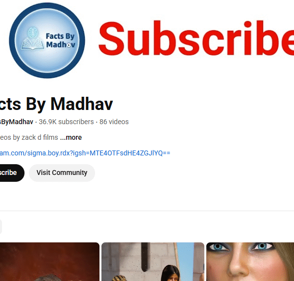 36k+ Subscriber Non-Monetised Channel | 800k+ Monthly View | Warning Strike