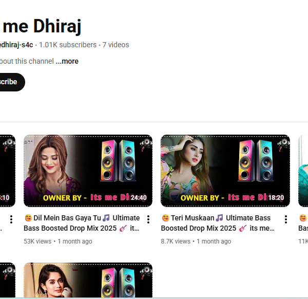 1k Subscriber Monetised Channel | 74k+ Monthly View | No Strike