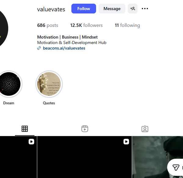 12k+ Follower Instagram | 700k+ Monthly View | No Policy Issue