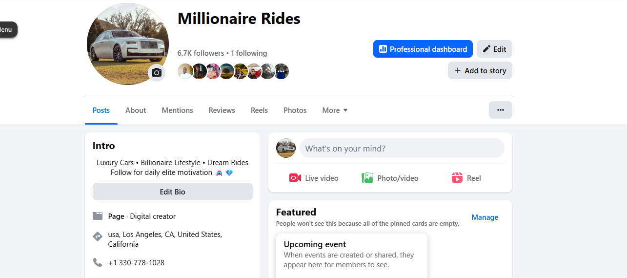 1.6m+ Usa View Non-Monetized FB Page | 6.7k+ Follower | No Policy Issue