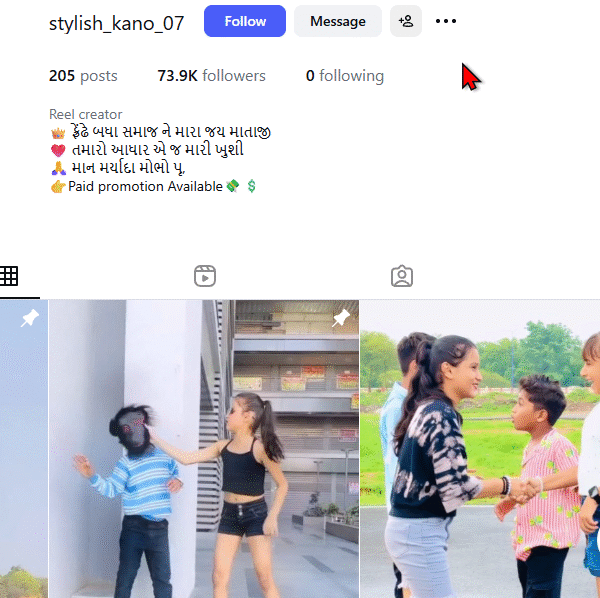 73k Follower Instagram | 266k+ Views | No Policy Issue