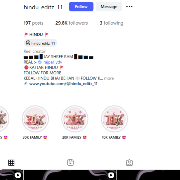 29k+ Follower Instagram | 3k+ Views | No Policy Issue