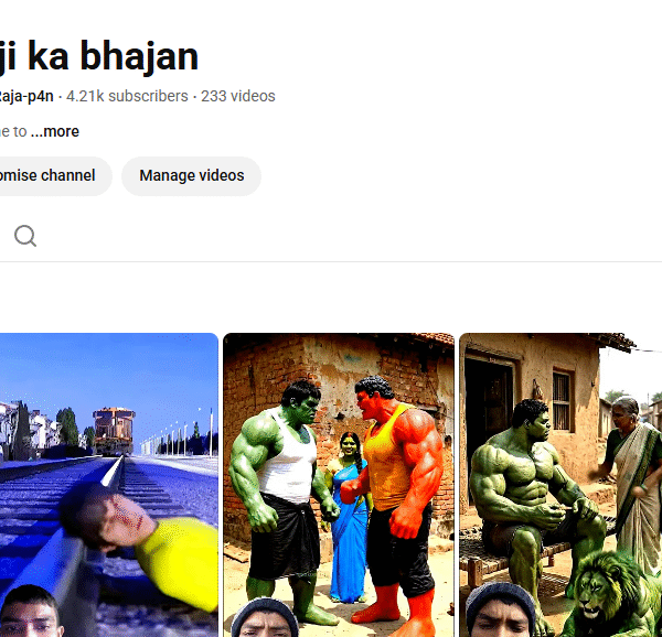 4k+ Subscriber Non-Monetised Channel | 400K+ View | No Strike