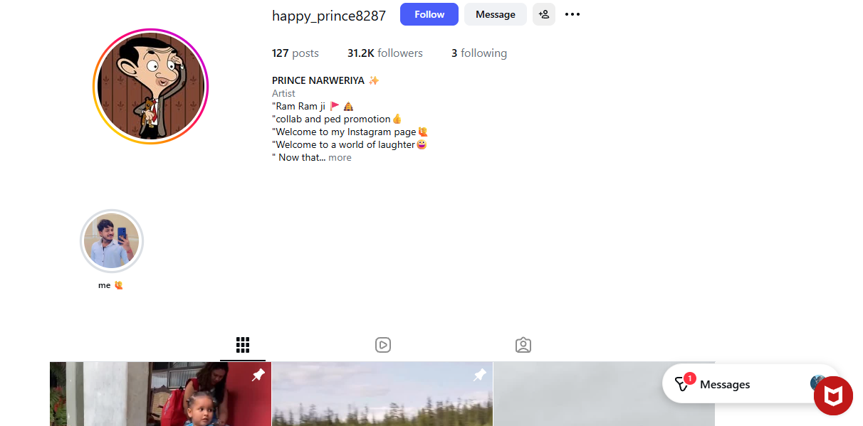 31k+ Follower Instagram | 769k+ View | No Policy Issue