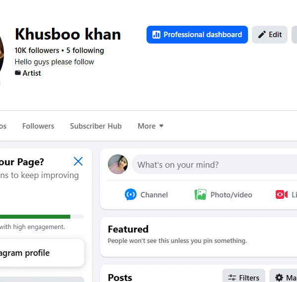 10k+ Follower CMT Monetized Page | 38k+ Reach | No Policy Issue