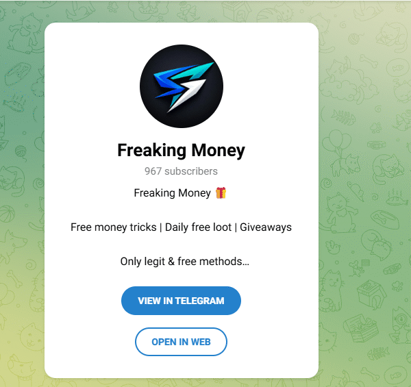 900+ Subscriber Telegram Channel | 4 Month Old