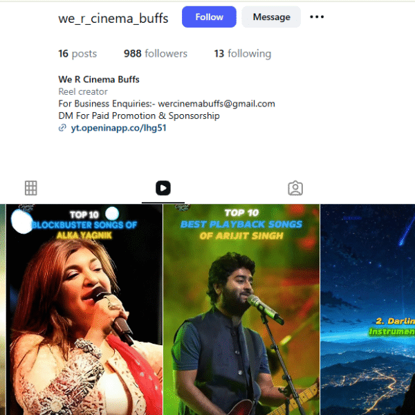 225k+ View Instagram | 900+ Follower | No Policy Issue