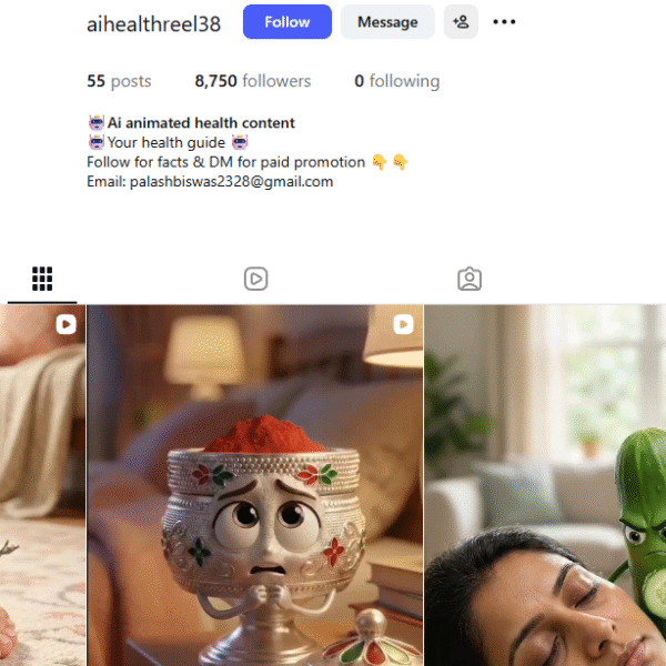 8.7k+ Follower Instagram | 4.8m+ View | No Policy Issue