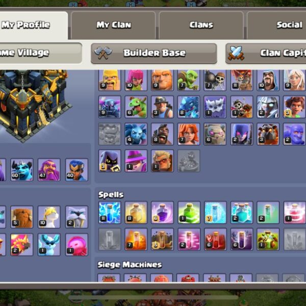 Town Hall 17 | 21 Gems | 5 Heros