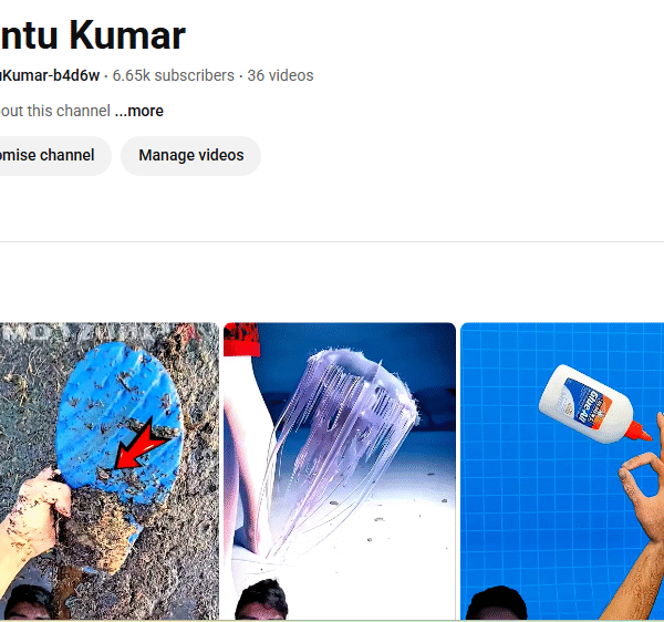 6.8k+ Subscriber Non-Monetised Channel | 680k+ View | No Strike