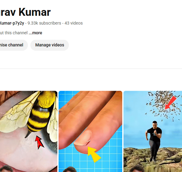 9k+ Subscriber Non-Monetised Channel | 380k+ View | No Strike