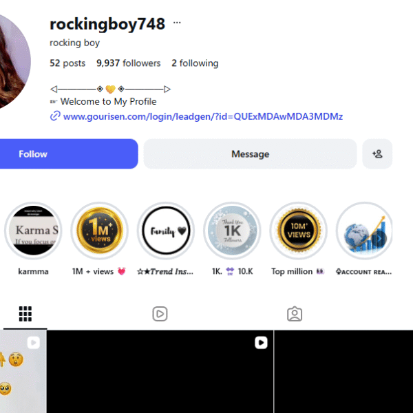 9k+ Follower Instagram | 7k+ View | No Policy Issue