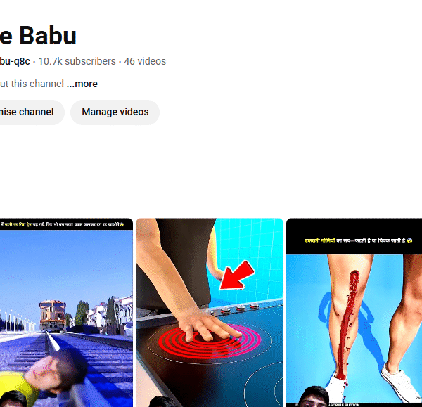 10k+ Subscriber Non-Monetised Channel | 750k+ View | No Strike