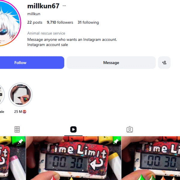 9k+ Follower Instagram | 5.9m+ View | No Policy Issue
