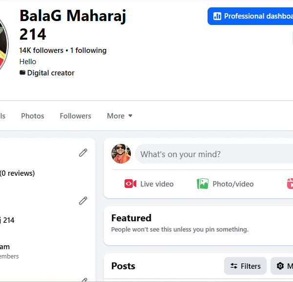 1.6m View Non-Monetized Page | 14k Follower | No Policy Issue