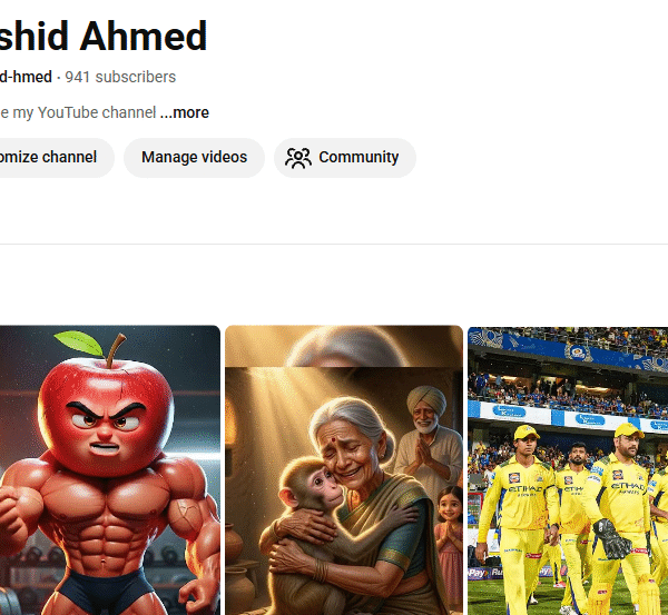 40k+ View Non-Monetised Channel | 900 Subscriber | No Strike