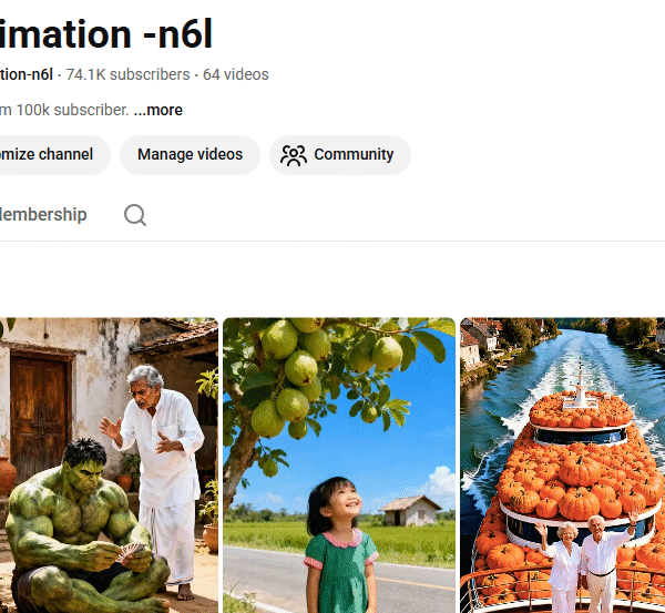 74k+ Subscriber Non-Monetised Channel | 65k View | No Strike