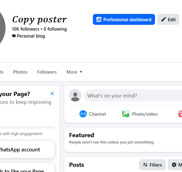 Monetized Facebook Page | 10k Follower | 190k View