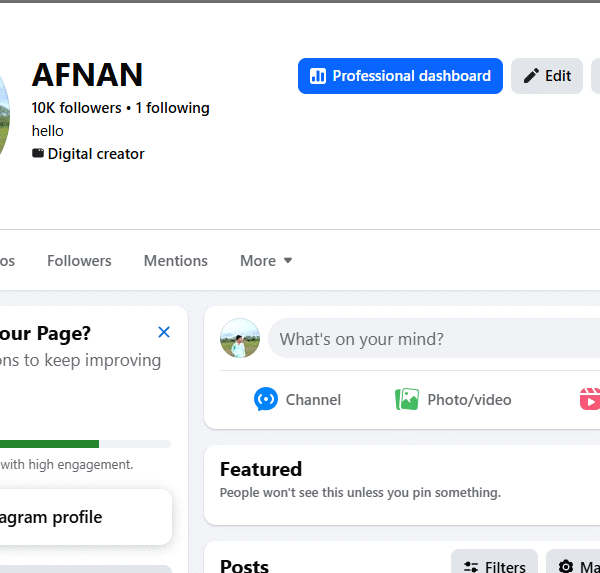 10k+ Follower Non-Monetized Page | 80k+ Reach | No Policy Issue