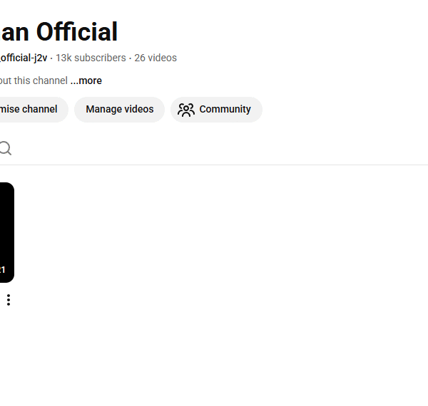 15k+ Subscriber Non-Monetised Channel | 1.1m+ View | No Strike