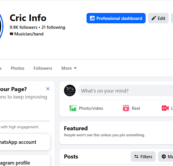 Monetized Facebook Page | 150k View | 9k Follower