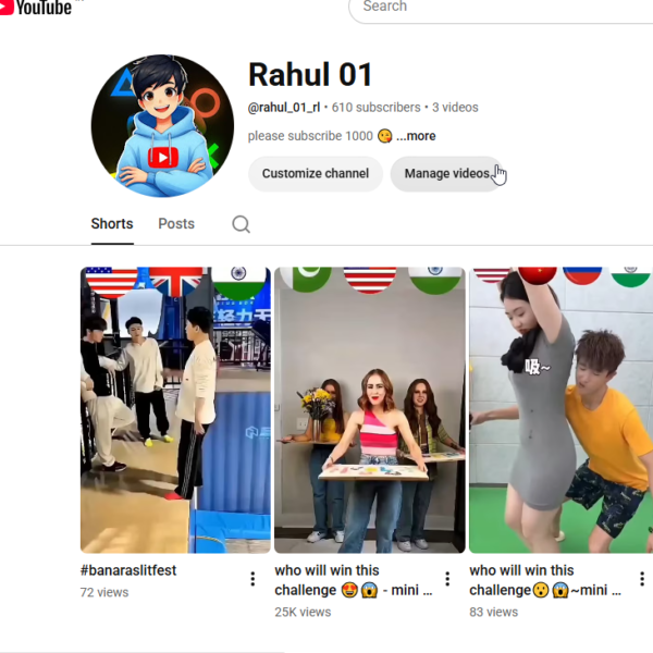 610 Subscriber  | 25.9K View | No Strike
