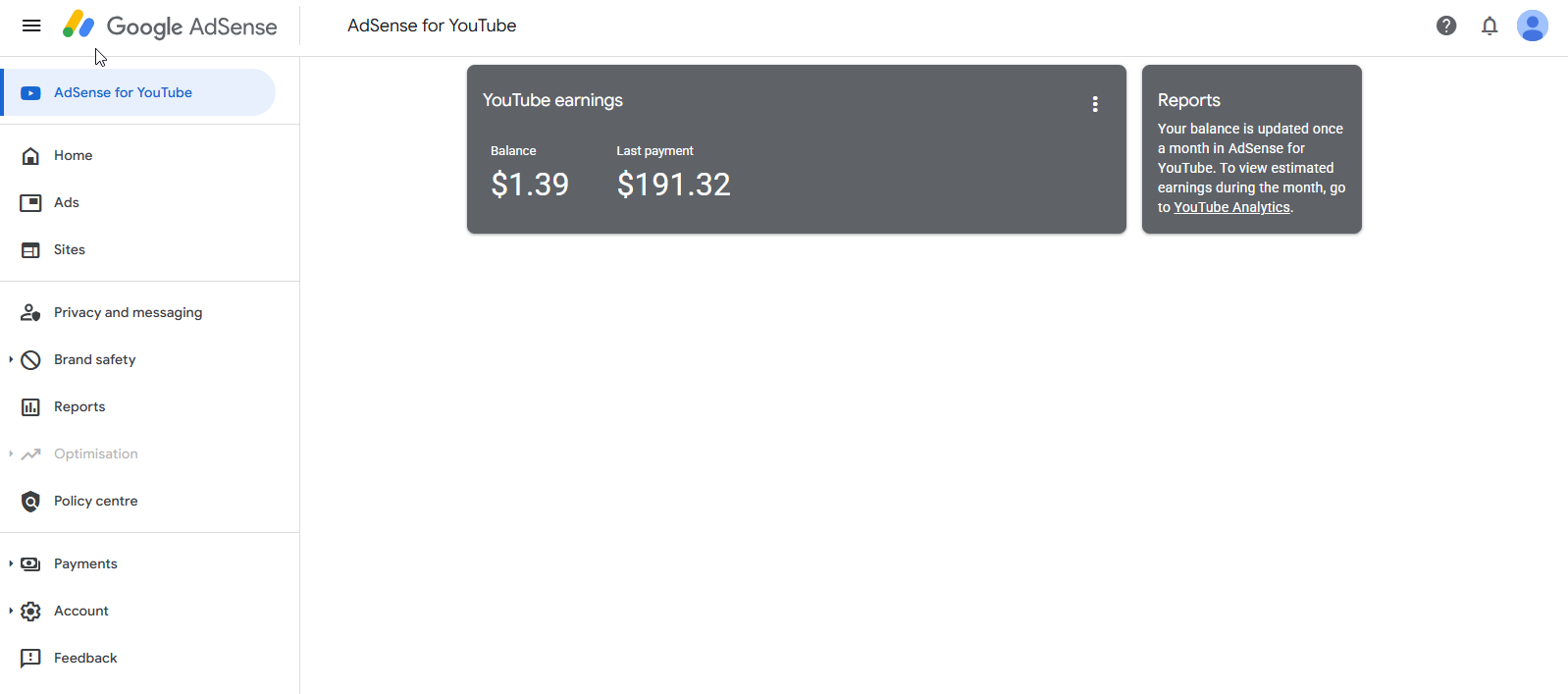 2026-07-31 16_21_30-AdSense for YouTube – Google AdSense