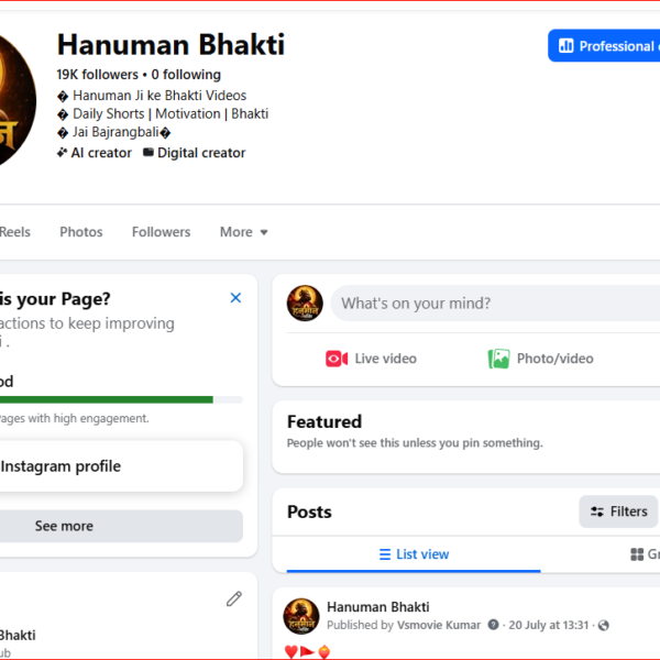 20k Follower Page | 1M Views | No Issue