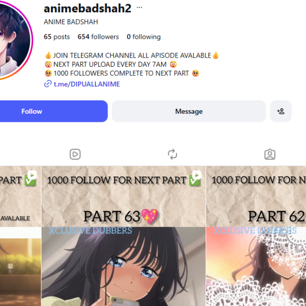 64k View | 600+ Follower | No Issue