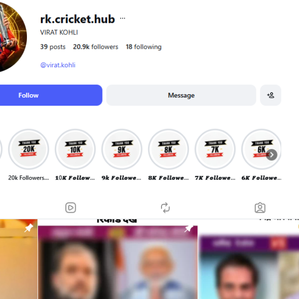 20k Follower | 200+ View | No Issue