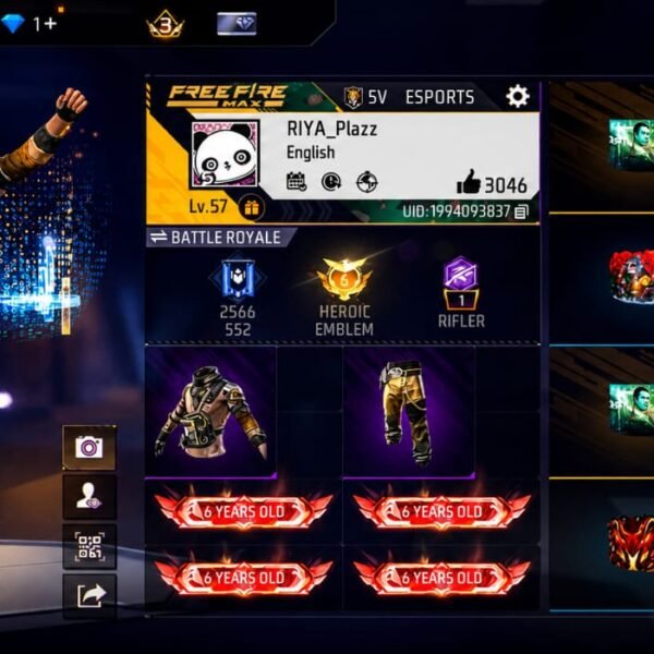 Level 57 | 3 Evo Guns | 6 Years Old