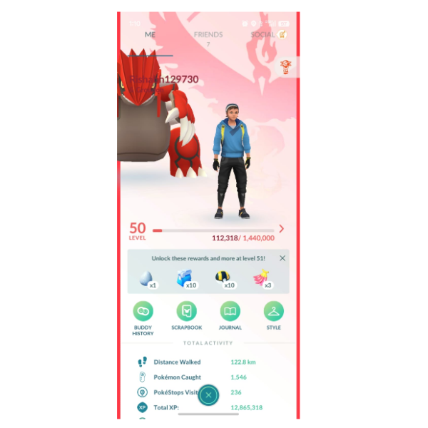 Level 50 | 375 Pokemon | 12 Shiny