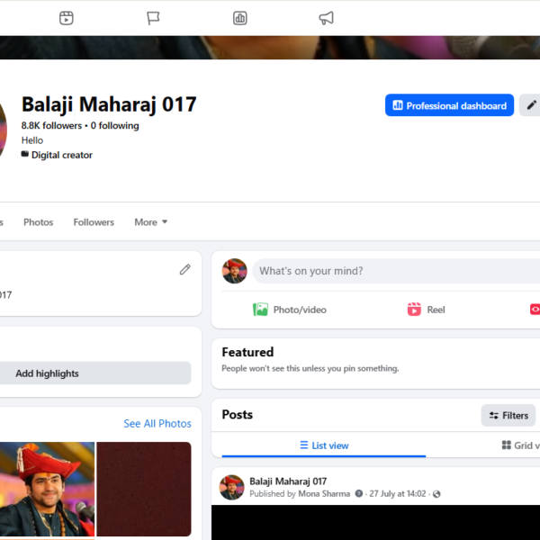 8.8K Followers Page | 131k View | 9 Month Old